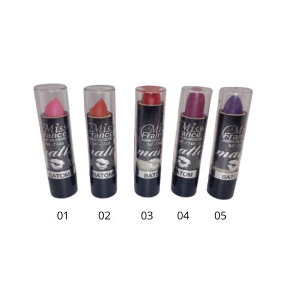 Batom Bastão Matte Lipstick Mf-7748 Miss France - Image 8