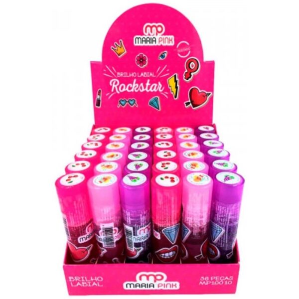 Batom Bastão Infantil Rockstar Mp10004 Maria Pink - Image 3