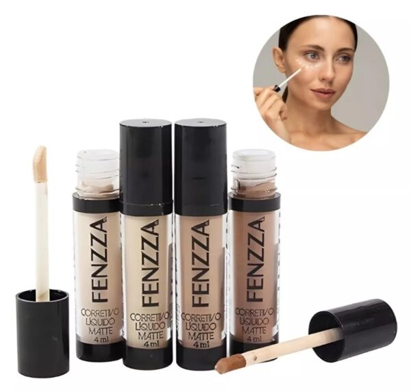 Corretivo Líquido Matte Fenzza Makeup - Image 9