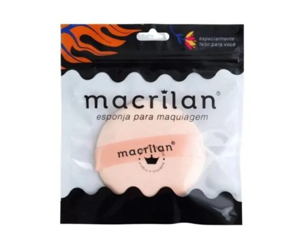 Esponja Para Maquiagem EJ1-14 Individual Redonda Macrilan - Image 2