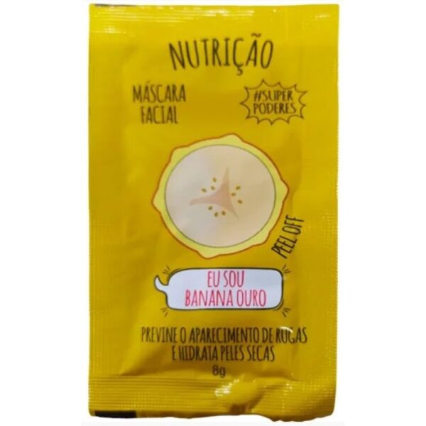 Máscara Facial Banana Ouro Super Poderes