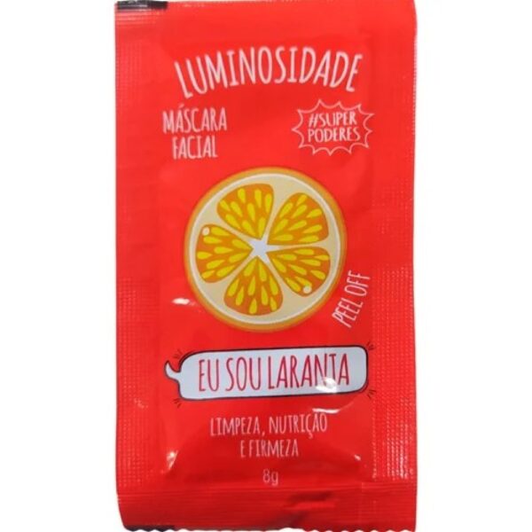 Máscara Facial Laranja Super Poderes