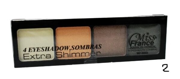Paleta De Sombra Eyeshadow Extra Shimmer Mf-8660 Miss France - Image 2