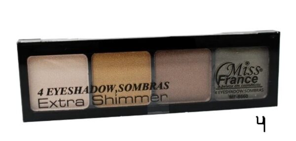 Paleta De Sombra Eyeshadow Extra Shimmer Mf-8660 Miss France - Image 6