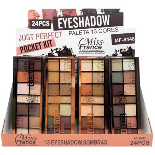 Paleta De Sombra Pocket Kit Eyeshadow Mf-8448 Miss France - Image 7