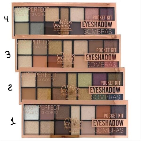 Paleta De Sombra Pocket Kit Eyeshadow Mf-8448 Miss France - Image 4