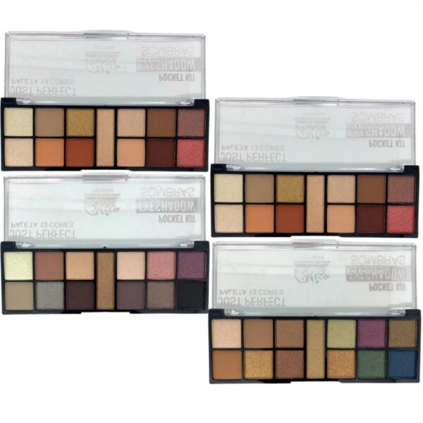 Paleta De Sombra Pocket Kit Eyeshadow Mf-8448 Miss France - Image 5