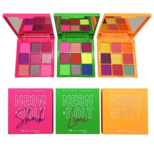Paleta De Sombras Neon Bolt Bella Femme