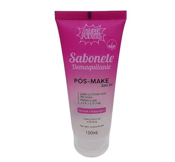 Sabonete Facial Demaquilante Pós Make Super Poderes - Image 4